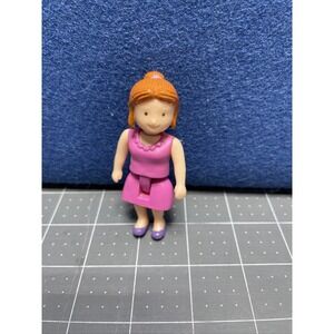 Playkidz Family Replacement Figure 3" Woman Mom Wear Pink Dresses Figure Doll